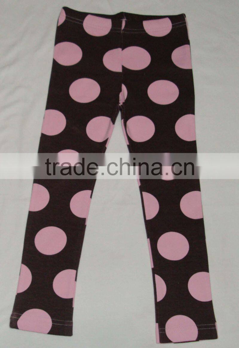 polka dot printed baby cotton clothing, baby t-shirt, romper, bllomer set