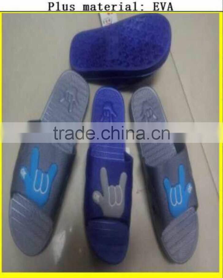 GZY men slipper PU&EVA dual purple high quality thailand rubber causal cheap guangzhou factory