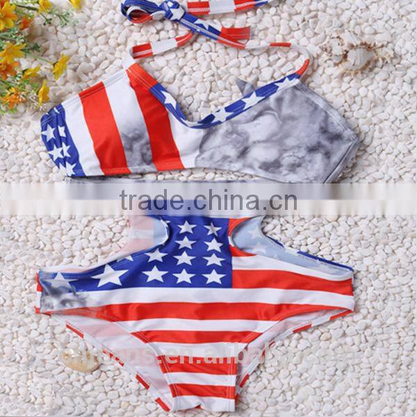 GZY 2015 stocklot high waist fashion lovely girl super bikini swinwear