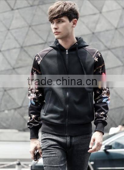 custom winter High Fashion customize Heavy Weight Fleece sport fashion Hoodies with floral printed Sweatshirt for Men