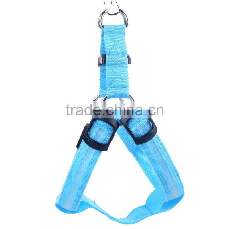 HFR-TL02 The pet luminous dog rope toy harness LED light