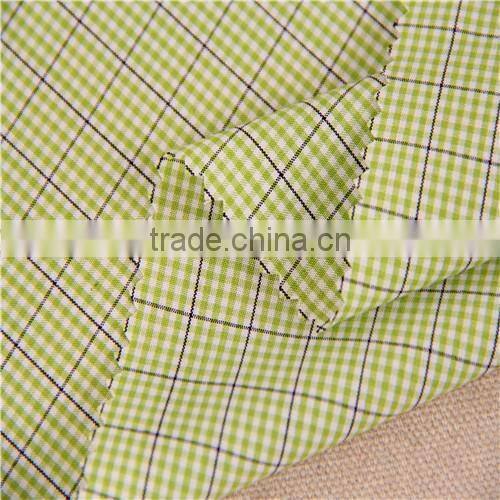 wrinkle free bamboo fiber fabric(bamboo 50%,micro fiber 50%) for men shirt, yarn dyed checked fabric, uniform shirt wholesale