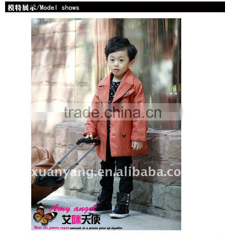 children fashion coat with high qualtiy child new year boys fur coats