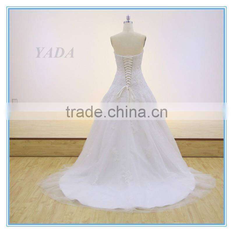 New Design Ladies Off-shoulder Slim Mermaid Tail Wedding Dress Full Dress