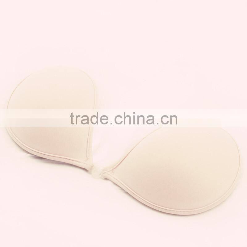 Sexy seamless self adhensive invisible lace bra