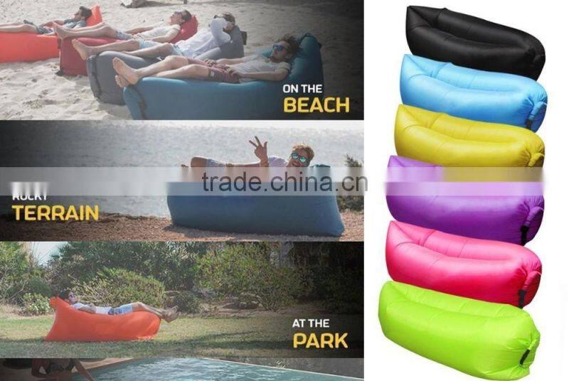 Fast filling waterproof Inflatable lazy air sofa outdoor sofa