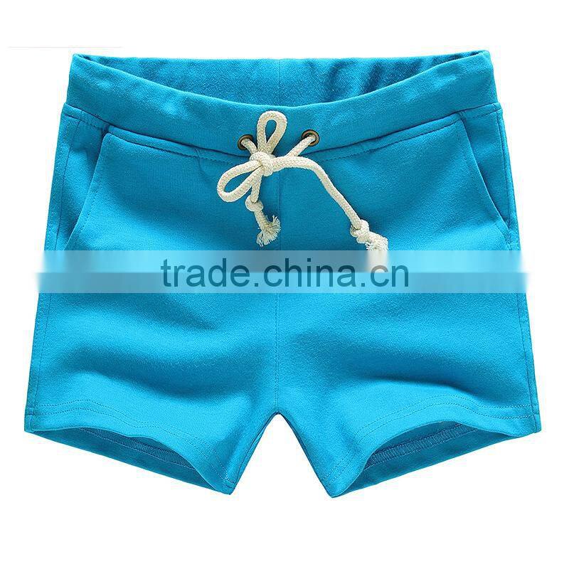 Women Summer Elastic Waist Cotton Shorts breathable Short Pants Casual shorts custom