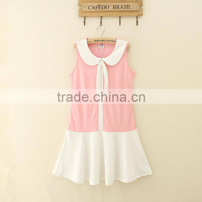 Hot selling school uniform style design mother daughter dresses clothes