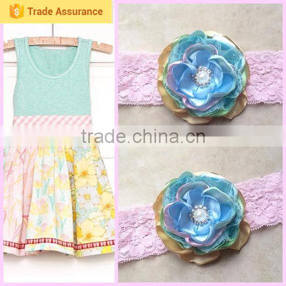 Lovely Big flower Baby Girl Kids Hair Band Headbands top wholesale!