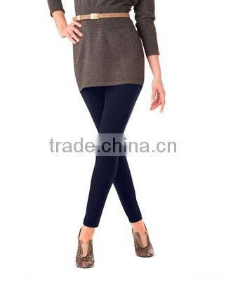 hot sales breathable spandex fabric Full-length pull-on leggings with wide elastic waistband
