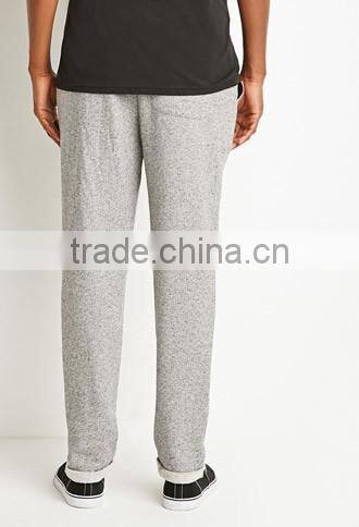 man gray stripe cotton fabrics of scales of pants sports leisure trousers