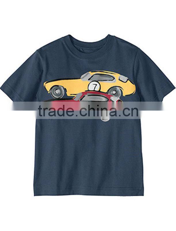 BOYS DOG EMBROIDERED T SHIRT