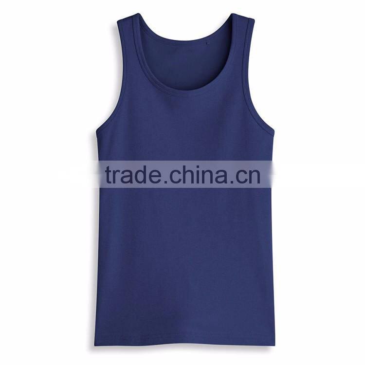New Model Design 100% Cotton Fashion Wholesale Mens Custom Stringer Tank Top