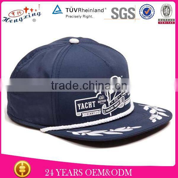 Polyester or cotton baseball cap with custom logo