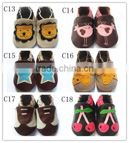 cute pattern for soft sole baby shoes for boy