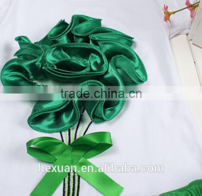 S80004T, Top selling! Girls clothing sets ,T-shirt + tutu skirt kids clothing