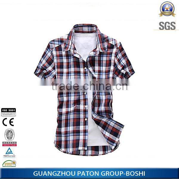 Wholesale Clothing Latest Men's Plaid Casual Shirts Of Pictures With Good Price