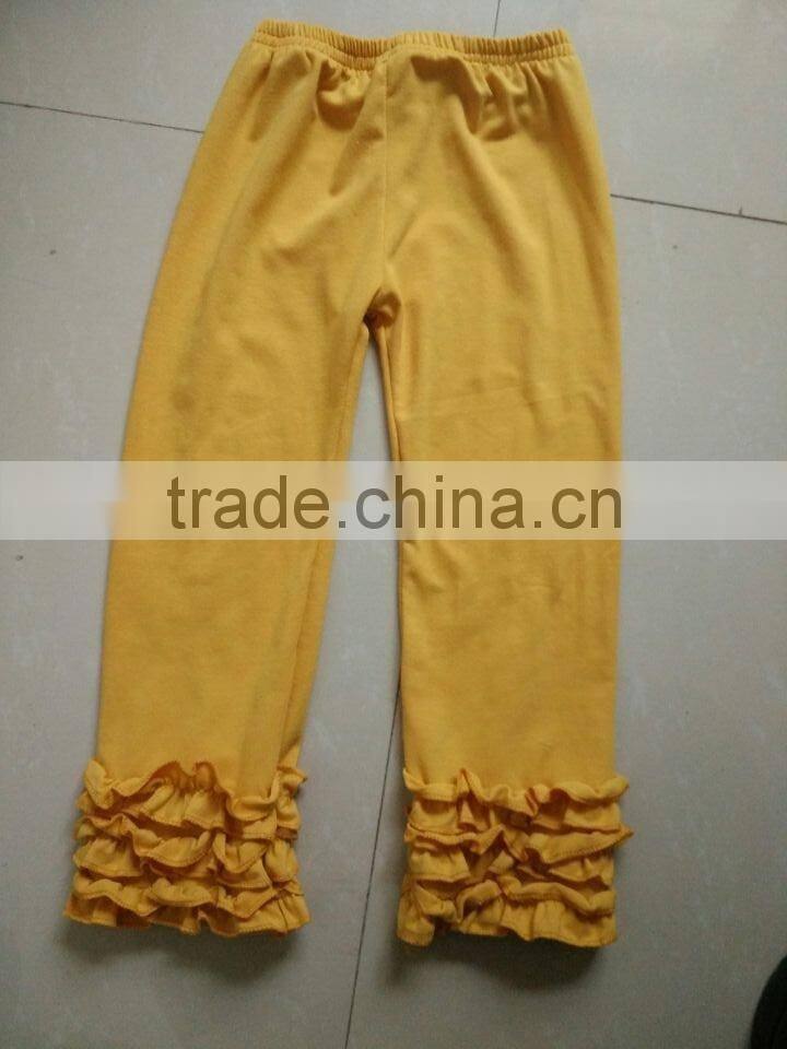 wholesale icing girls pants houndstooth leggings baby icing ruffle pants