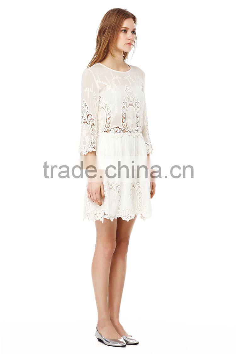 2016 Latest New Fashion Patterns of Lace Evening Dress