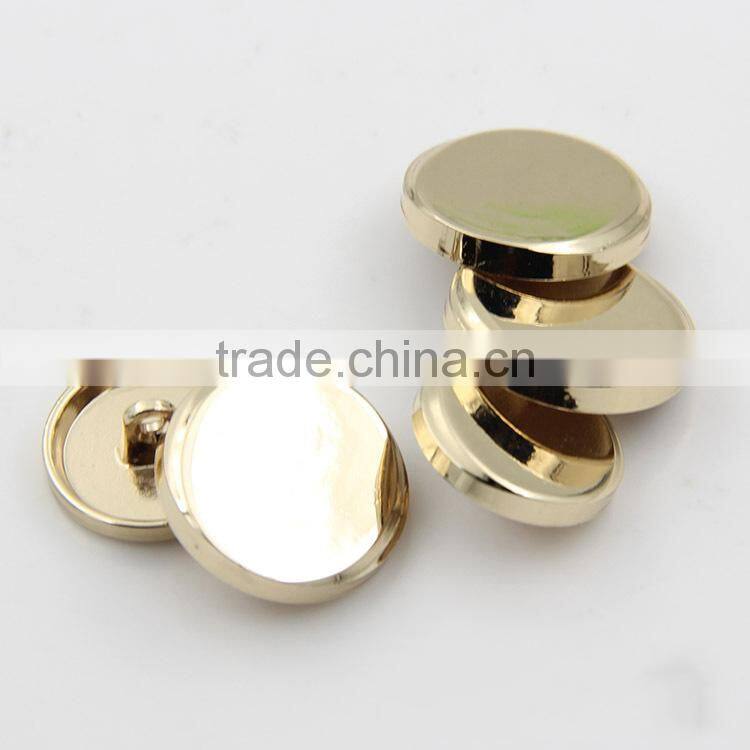 Hot Sale Golden 15mm 20mm Flat Women Shirt Custom Metal Sewing Buttons