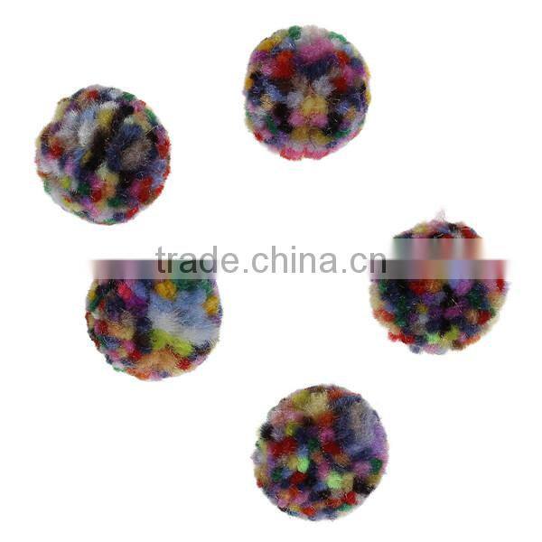 Polyamide Nylon Pom Pom Balls DIY Craft Decoration Multicolor Round 20mm Dia.