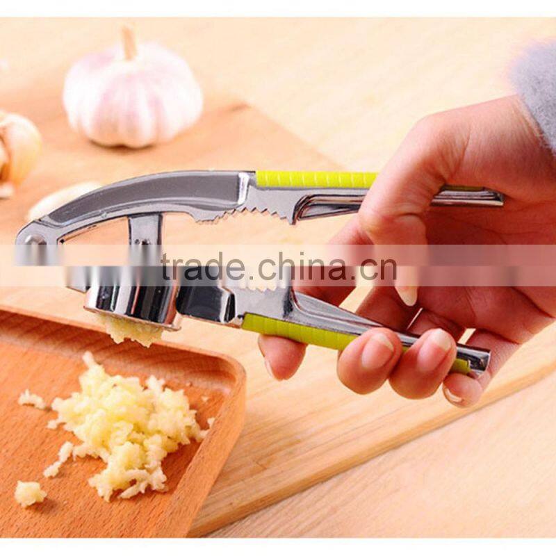 Kitchen Vegetable Presser Accessories Gadegt Cooking Alloy Ginger Crusher Stainless Steel Garlic Presse