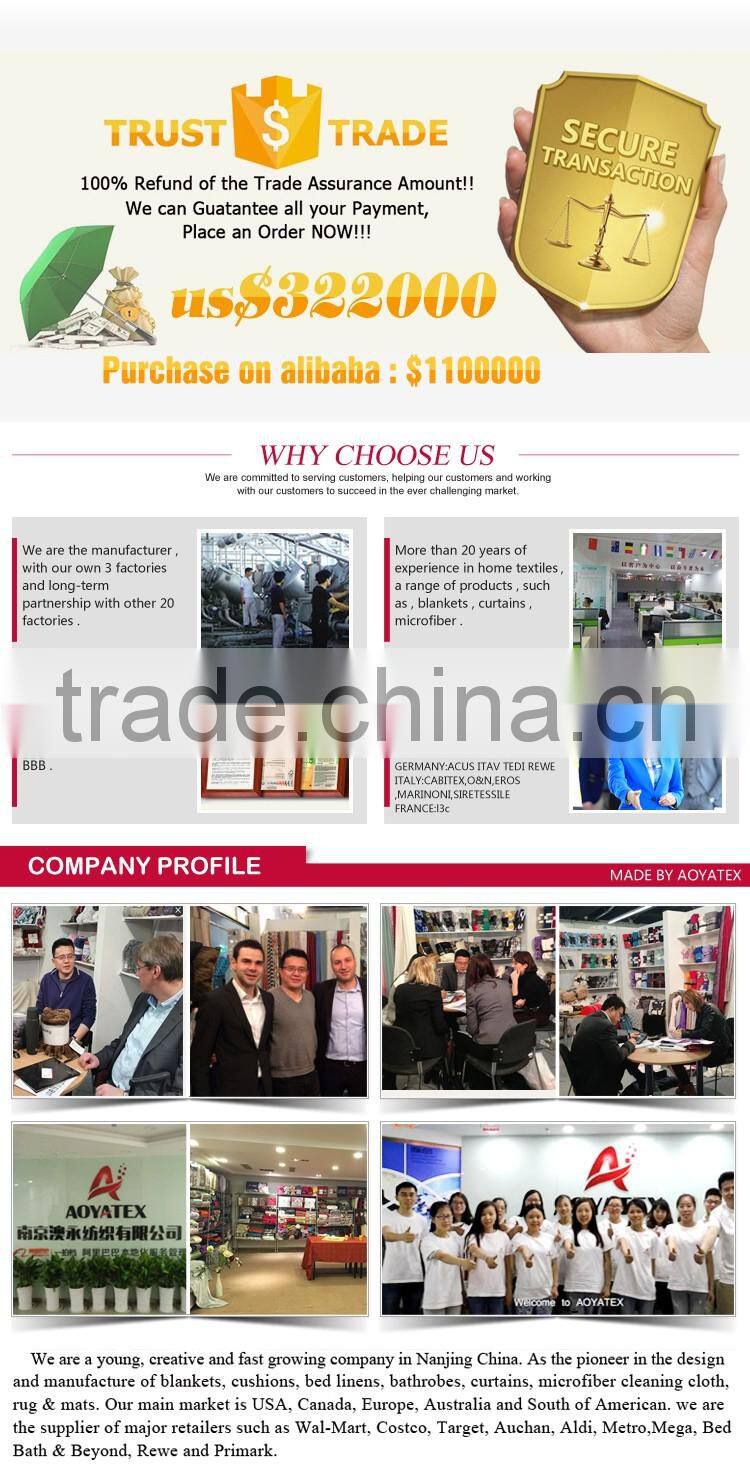 100% polyester promotion solid long pile fake fur winter blankets