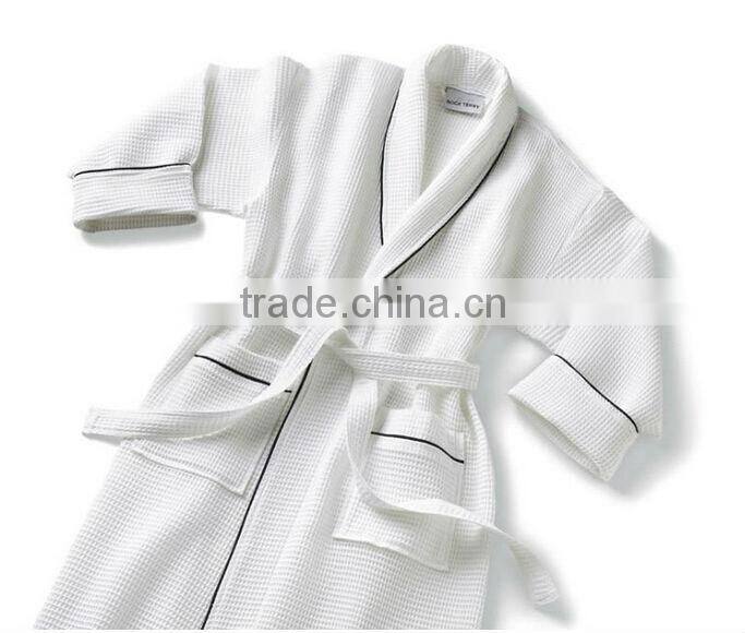 Factory wholesale waffle bathrobe 100% cotton