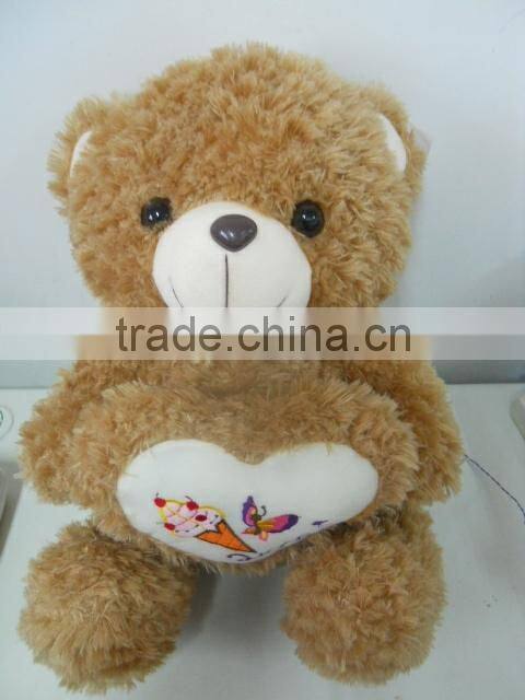 good-looking soft plush bear toys holding heart