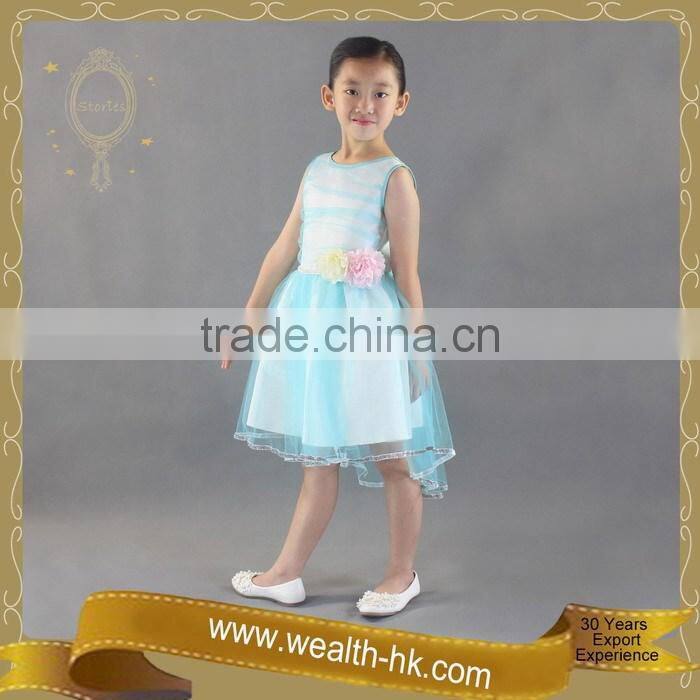 Aqua Cocktail New Year kids Girls Summer Dress