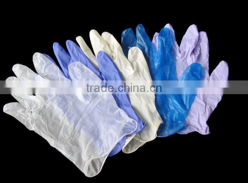 Disposable non-allergic powdered free vinyl medical gloves