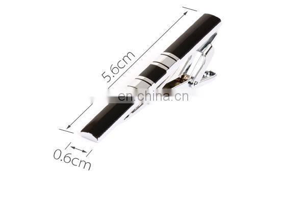 metal enamel cufflink and tie clip set