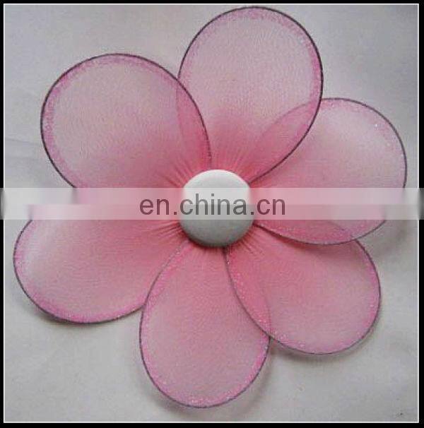 Glitter green Nylon stocking flowers