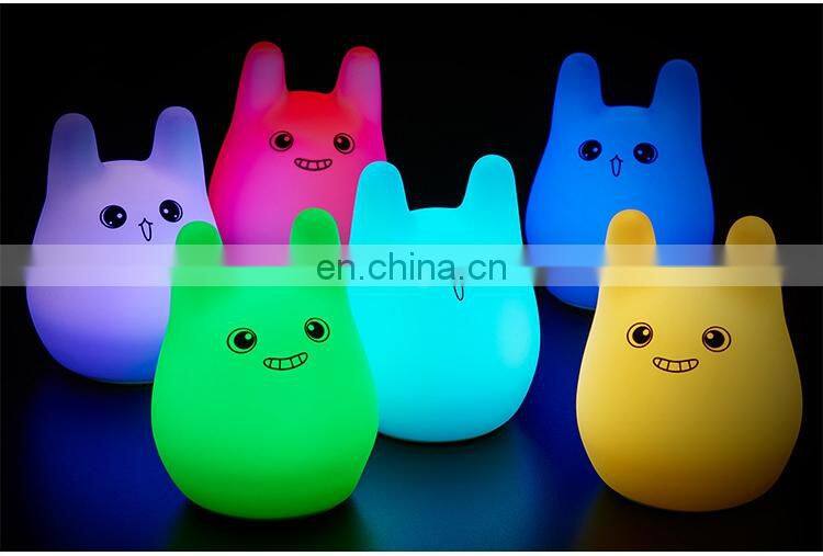 Wholesale LED night light cute baby design new fashion colorful switch night lamp