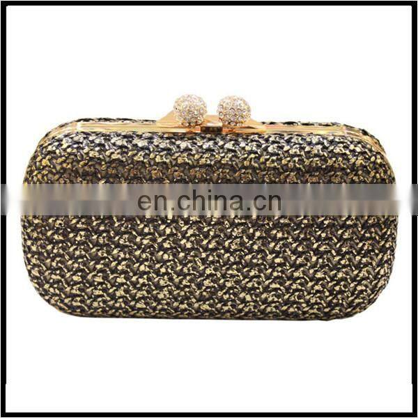 2015 China straw bag wholesalers, colorful straw clutch bag, fashion ladies straw bag