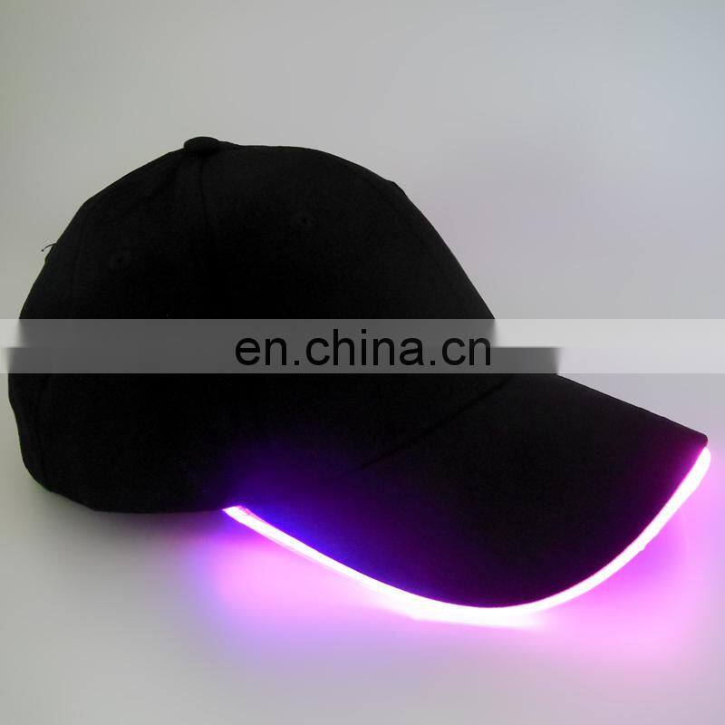 LED flashing baseball running light cap with lights