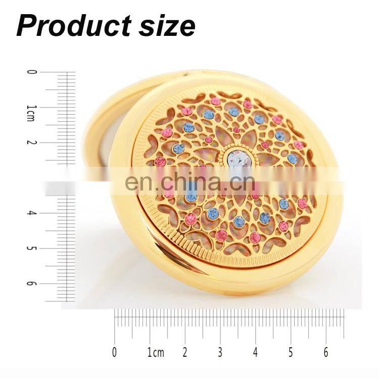 Wholesale metal rose gold makeup mirror