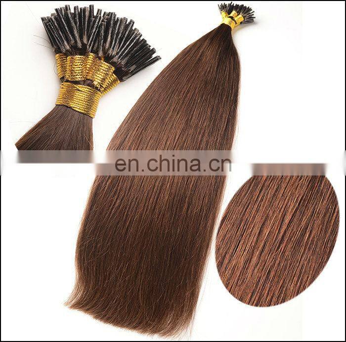 Courteous service pre braided hair i tip hair extensions wholesale Brazilian design the color you want