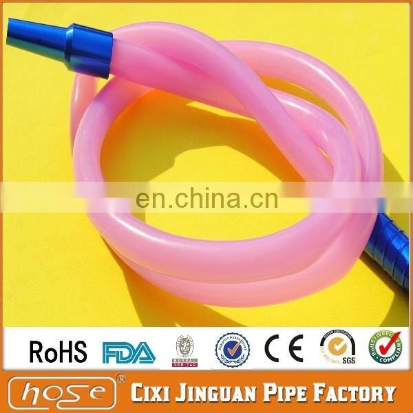 China Factory Supply 1.8Meters Eco-Friendly Double Colors Washable Hookah Hose Shisha Hookah Silicone Hose Silicone Hookah Hose