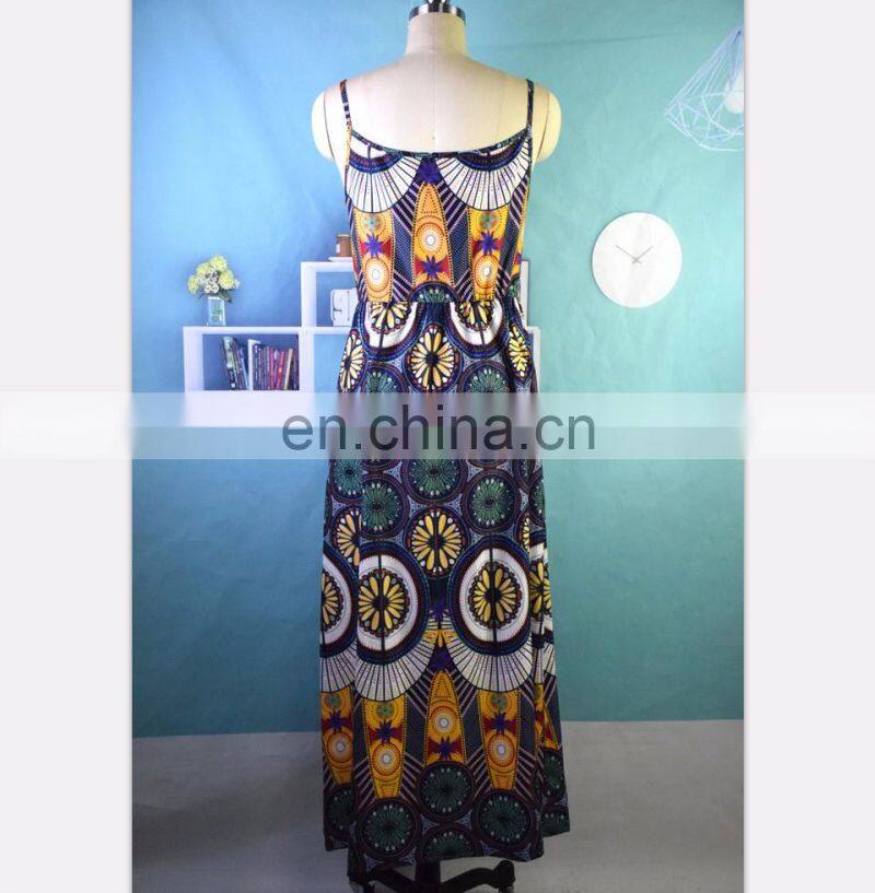 Factory direct summer flower mom girl long maxi dress mother daughter matching dress