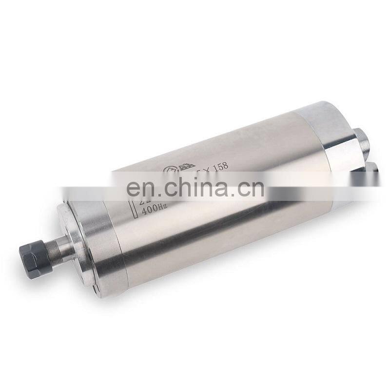 High quality 800W AC Spindle Motor Kits 0.8KW 4 Bearing Water Cooled Spindle + 1.5KW 220V Inverter + Pump+Pipe