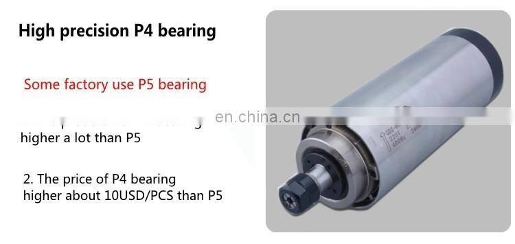 Spindle Cnc Router 2.2kw 220V Air Cooled Spindle Motor + 220v Vfd/ Inverter +80mm Clamp +ER20 Collects