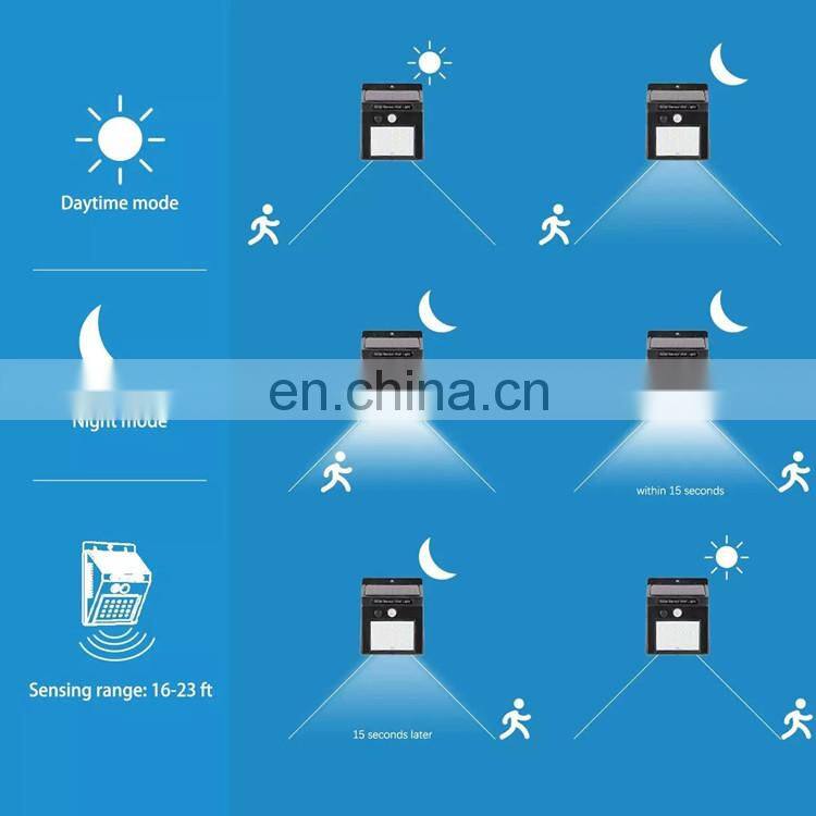 wholesale 30led IP67 Waterproof outdoor Motion Sensor Solar wall Light solar garden lamp
