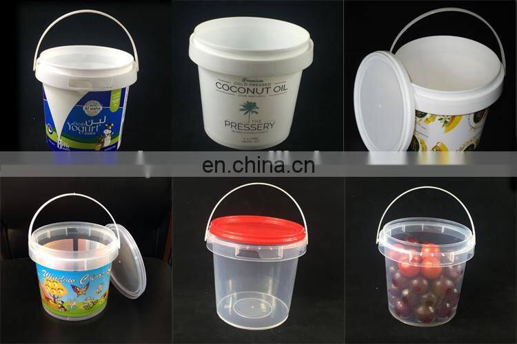 Clear plastic golf ball container with lid and handle