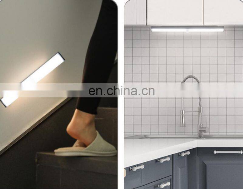 Amazon hot seller wireless night light motion sensor light cabinet lights with usb recharging