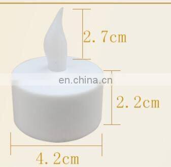 2020 amazon hot seller 6 packes electric flame design led candle rechargeable with remote for holiday decoration