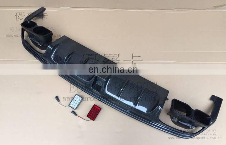 B850 diffuser with muffler tips fit for MB S-class W222 S63/S65 to B-style carbon fiber rear diffuser for S65 B diffuser