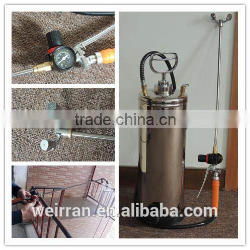 (93992) stainless steel tank sprayer with spray bar with gauge and control