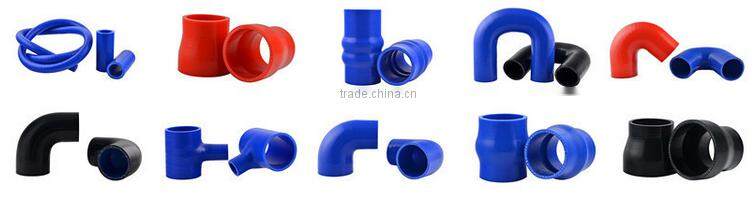 high temperature flexible automobile parts 180 degree silicone elbow