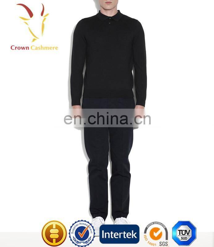 Men Half Zip Polo Neck Pullover Sweater,Men Cashmere Silk Sweater